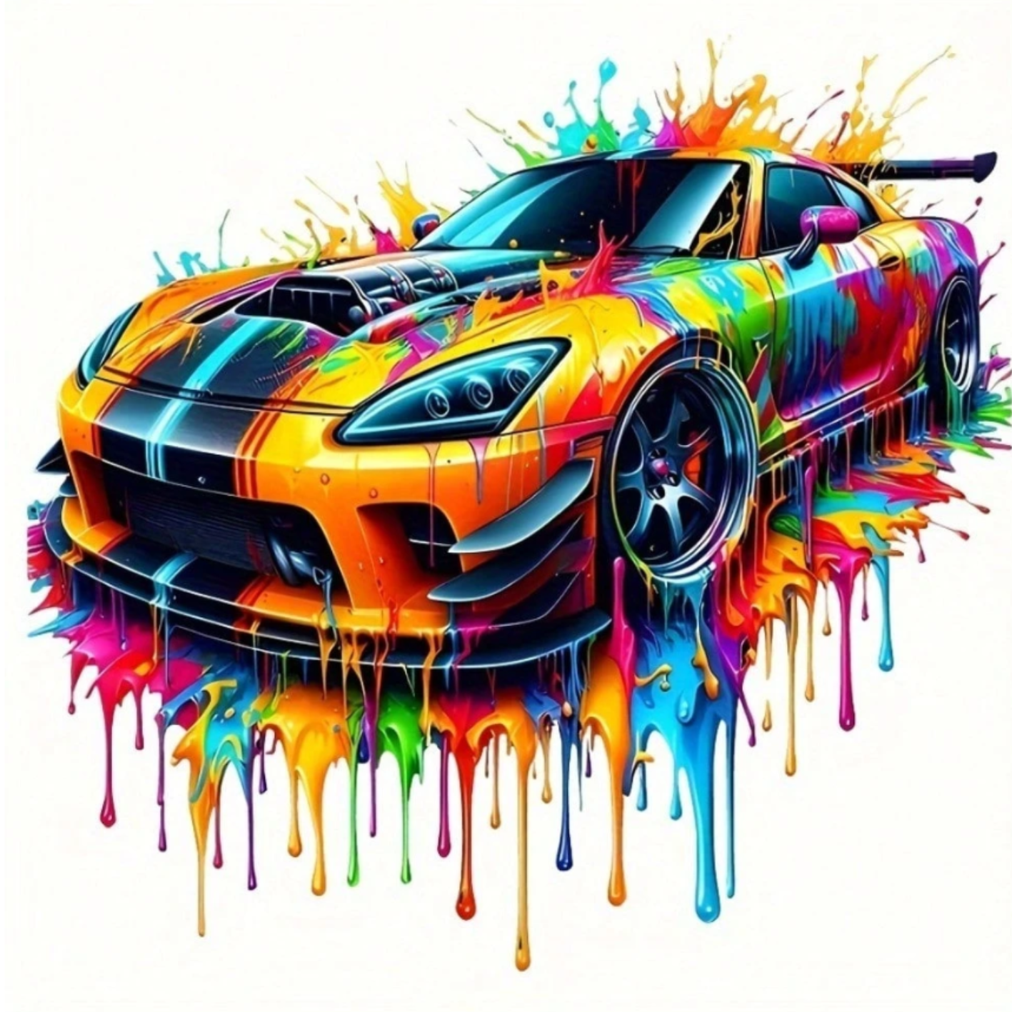 Artistic Super Car Print (Choose your Garment Separately)