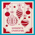 Handmade Christmas Card 15.2 x 15.2 cm