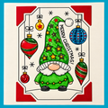 Handmade Christmas Card 15.2 x 15.2 cm