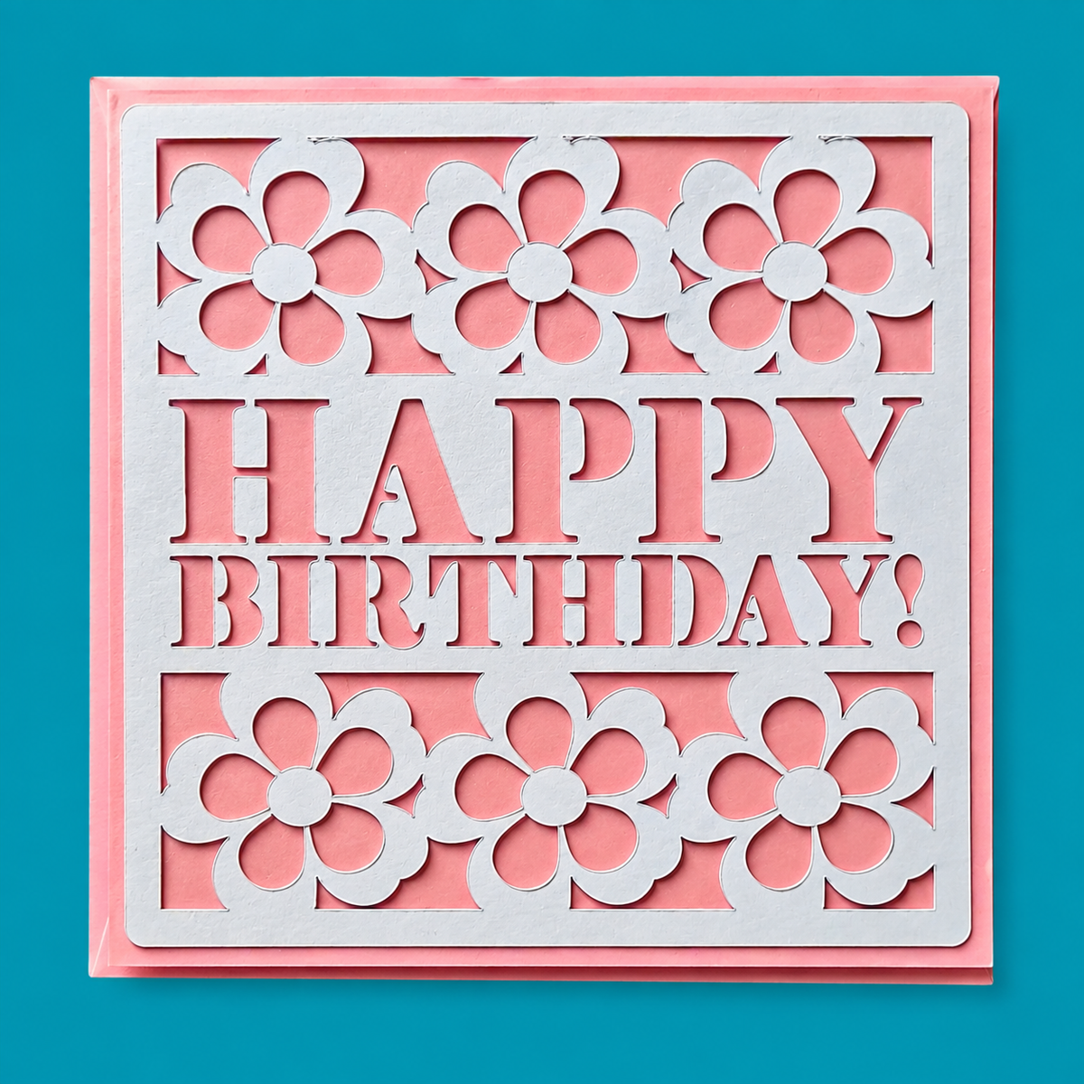 Happy Birthday Card 12.8x12.8cm