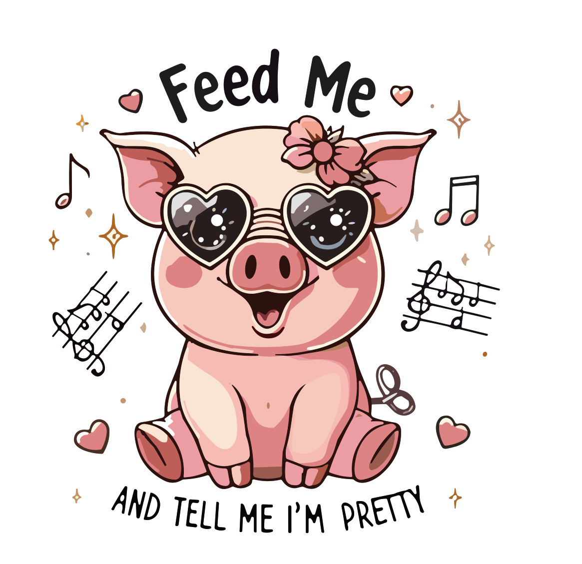 Amusing Print 'Feed Me'(Choose your Garment Separately)