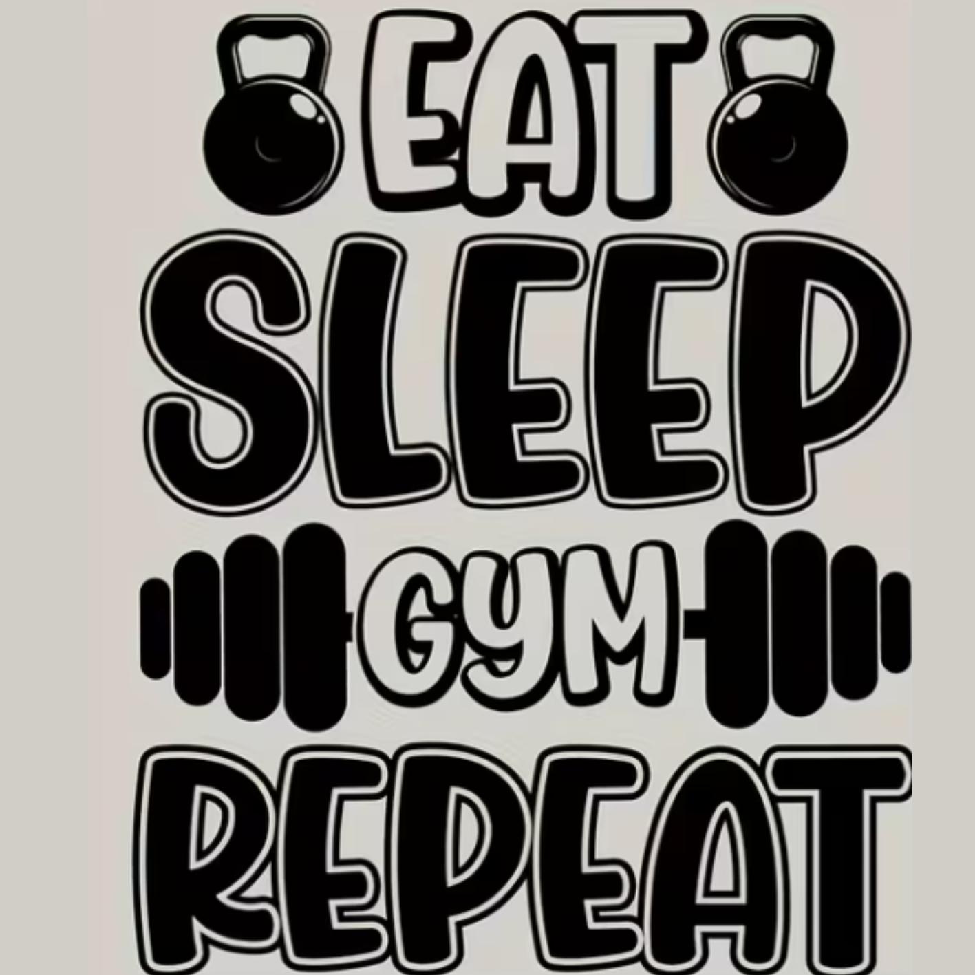Eat, Sleep, Gym, Repeat Print