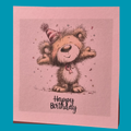 Happy Birthday Card 12.8x12.8cm