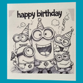 Happy Birthday Card 12.8x12.8cm
