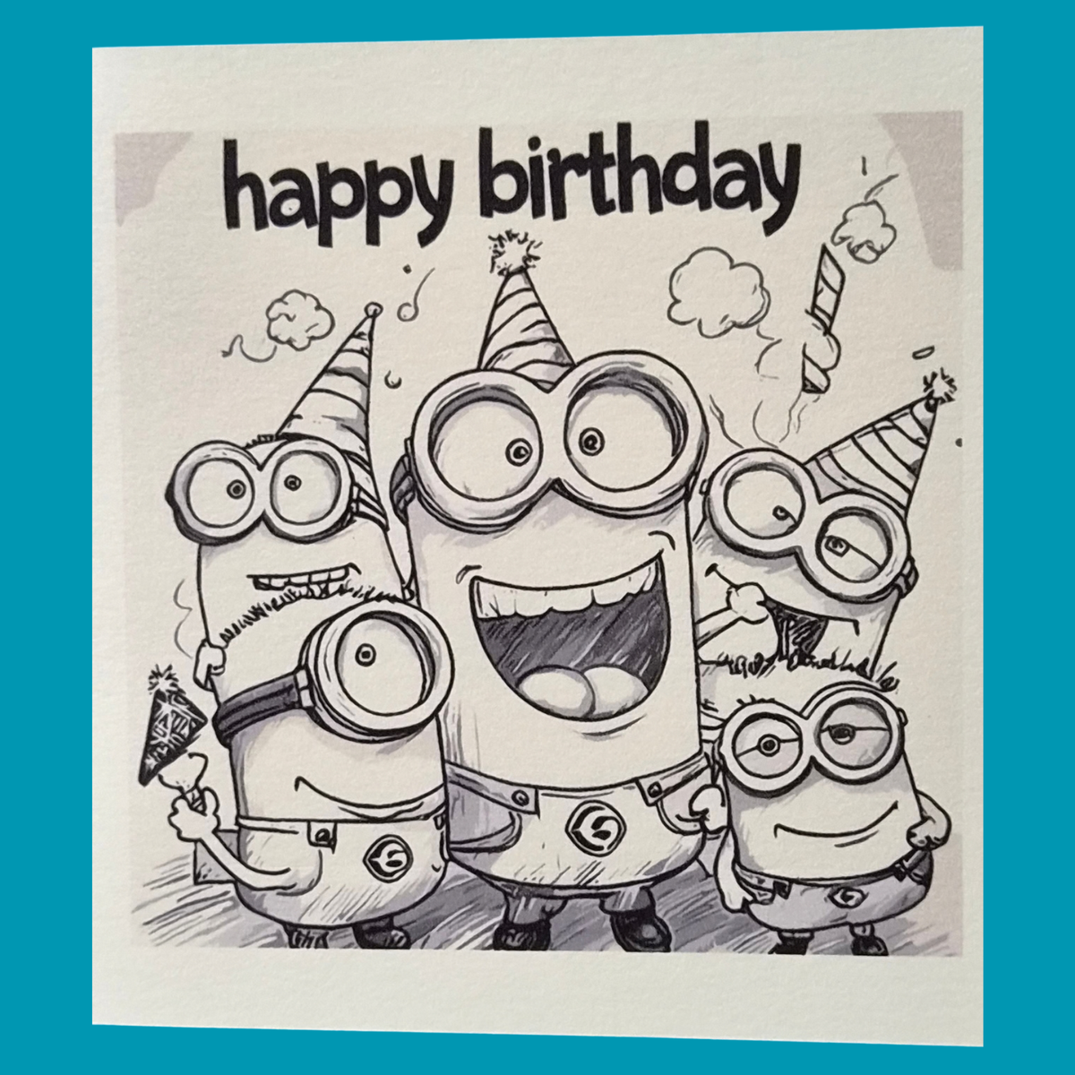 Happy Birthday Card 12.8x12.8cm