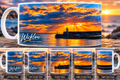 Sean Scanlon's Mug- Wicklow Sunrise with Light House